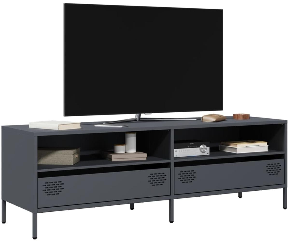 vidaXL TV-Schrank Anthrazit 135x39x43,5 cm Kaltgewalzter Stahl 851336 Bild 1