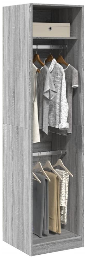 vidaXL Kleiderschrank Grau Sonoma 50x50x200 cm Holzwerkstoff 3307788 Bild 1