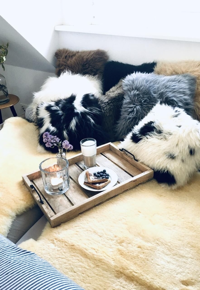 Schaffell waschbar ökologisch MEGA GROß 130-140 cm Bild 1