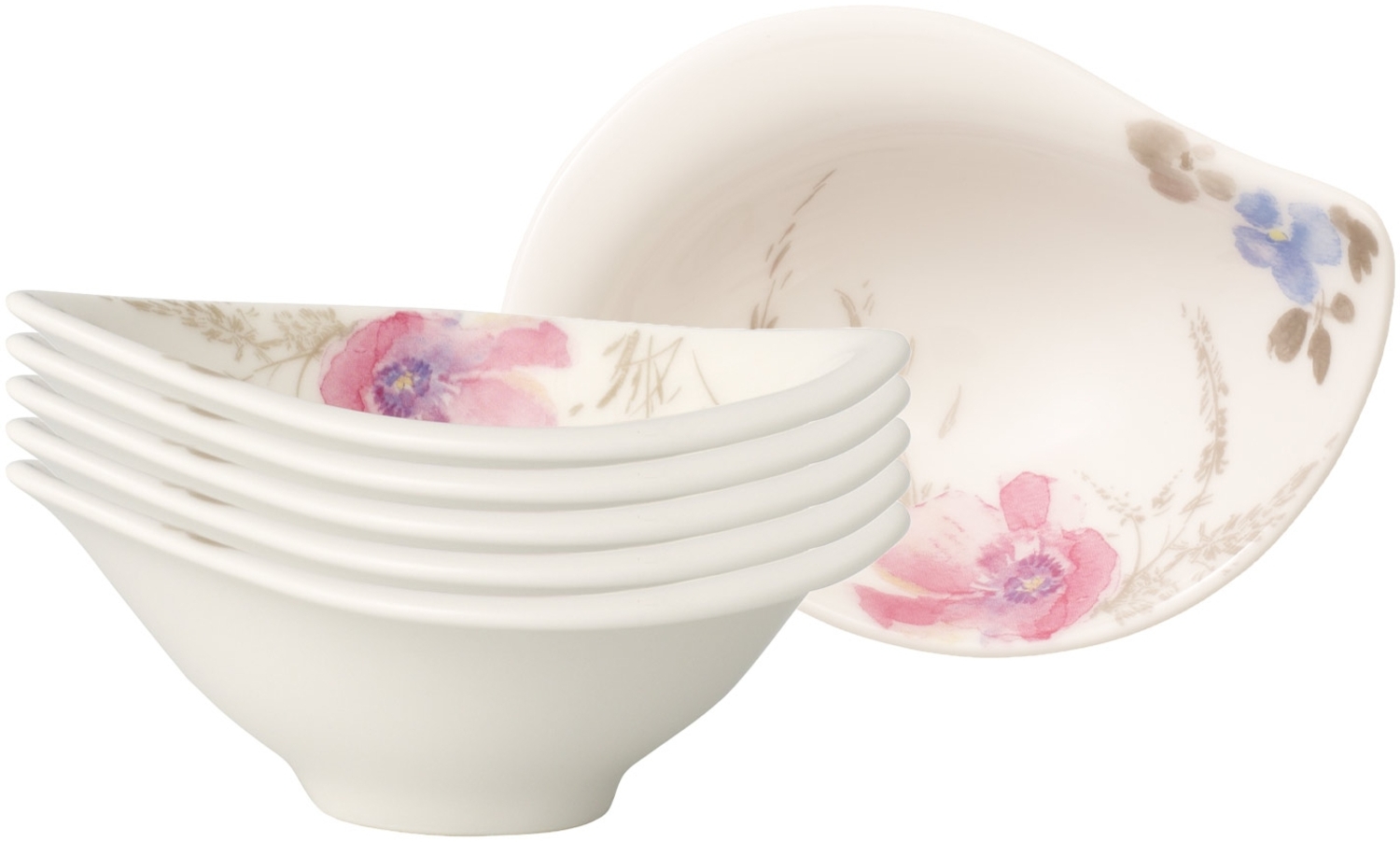 Villeroy & Boch Mariefleur Gris Serve & Salad Dipschälchen 12 x 8 cm 6er Set Bild 1