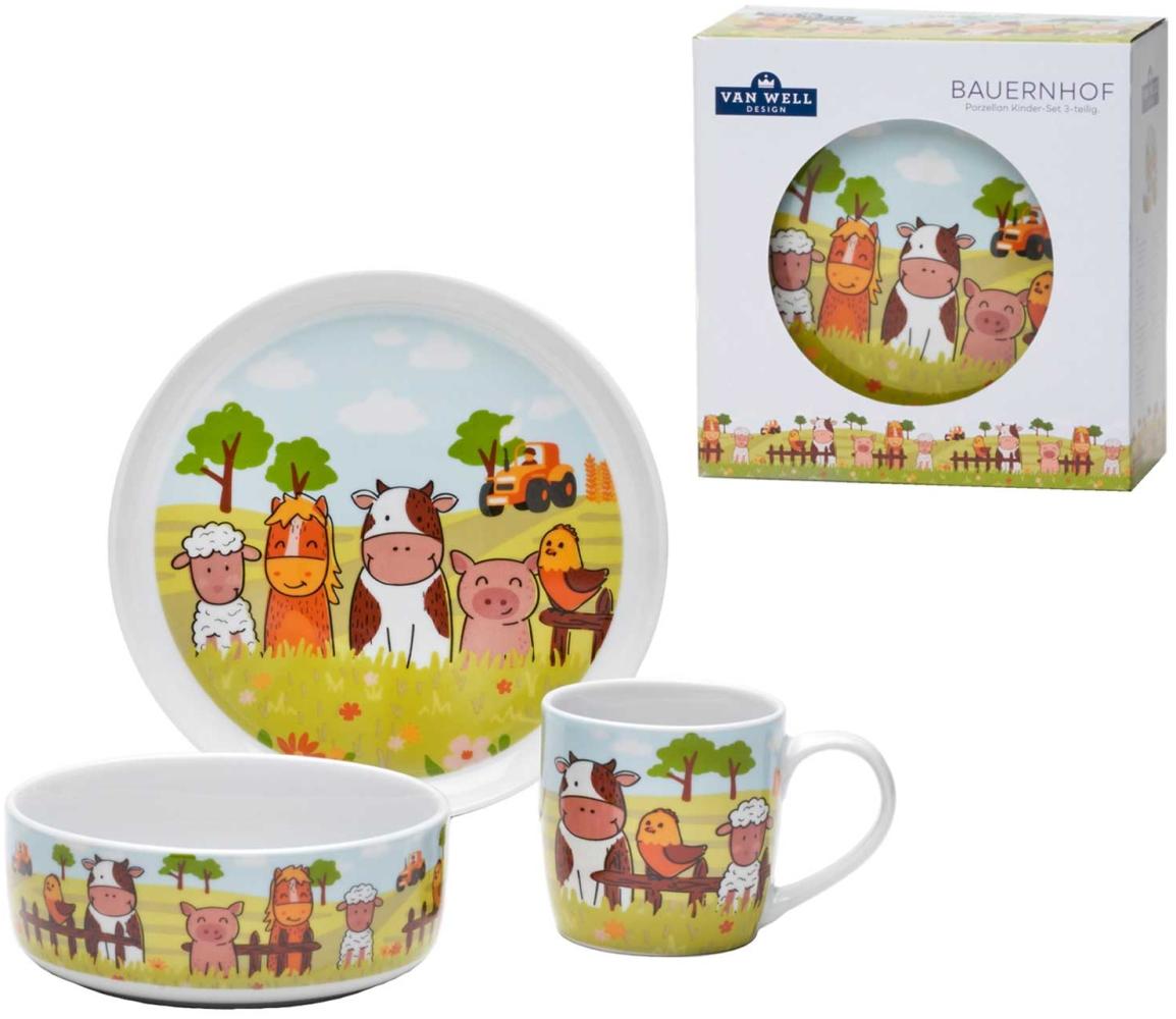 Van Well Kindergeschirr Set 3-teilig Bauernhof Bild 1