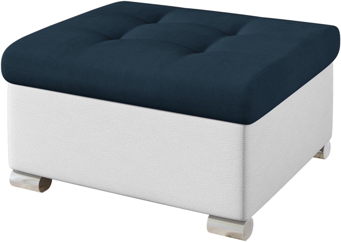 Polsterhocker Niko Klein, Farbe: Soft 017 + Uttario Velvet 2967 Bild 1