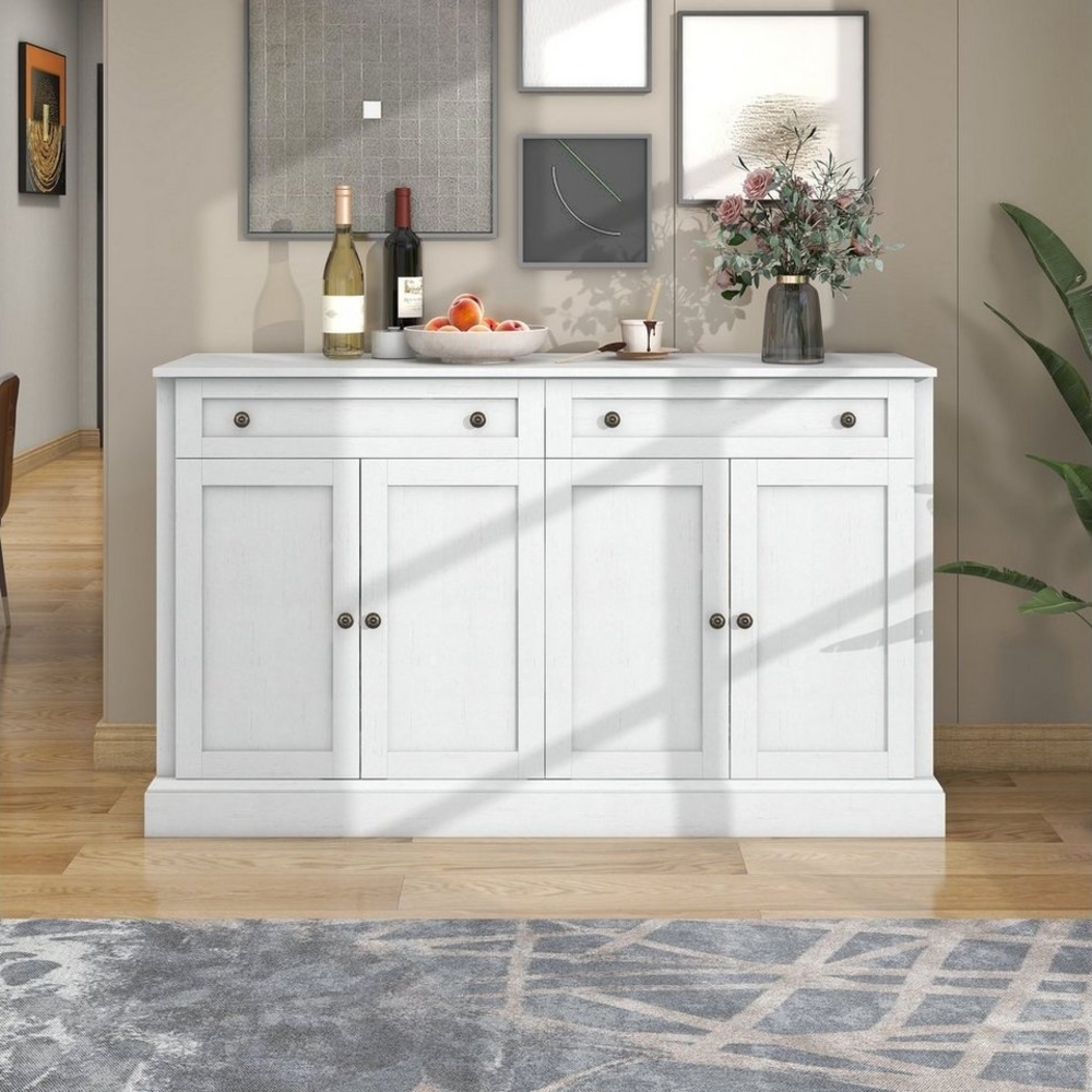 Flieks Kommode, Sideboard mit 2 Schubladen und 4 Türen 150x40x86cm Bild 1