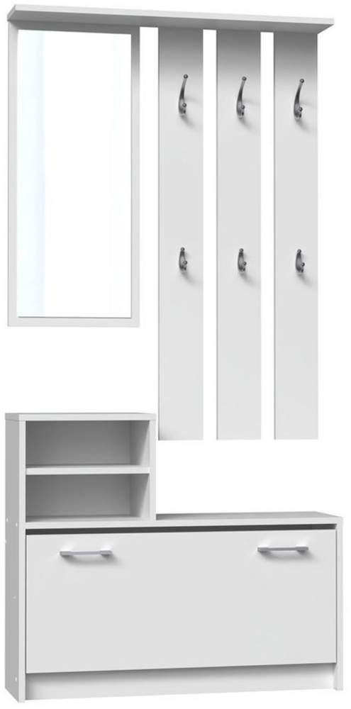 TOPESHOP Garderoben-Set Traumgarderobe: Kleiderschrank, Garderobenständer & Spiegel Bild 1