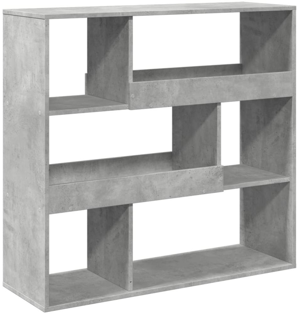 vidaXL Bücherregal/Raumteiler Betongrau 100x33x94,5 cm 854439 Bild 1