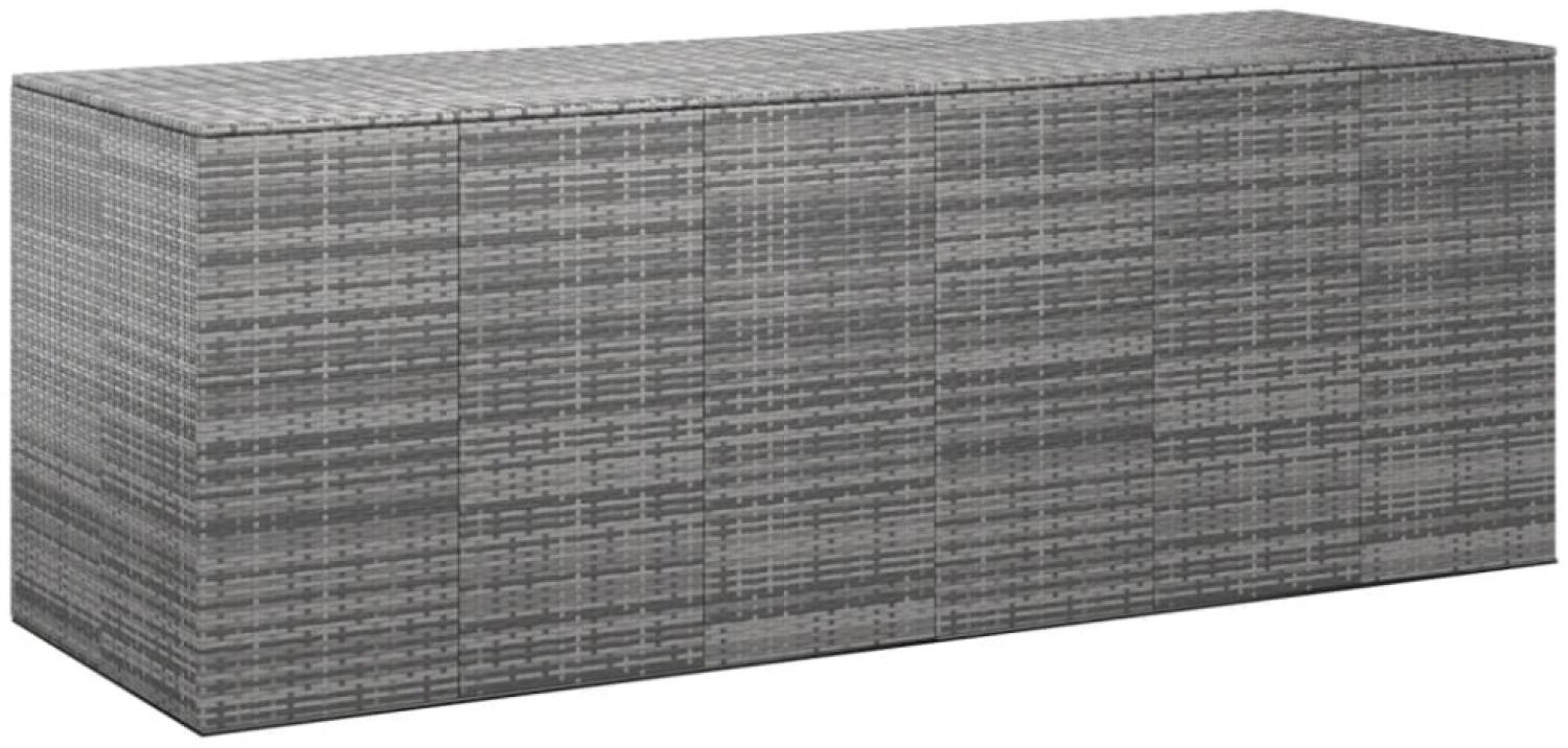 vidaXL Garten-Kissenbox PE Rattan 291x100,5x104 cm Grau 317237 Bild 1