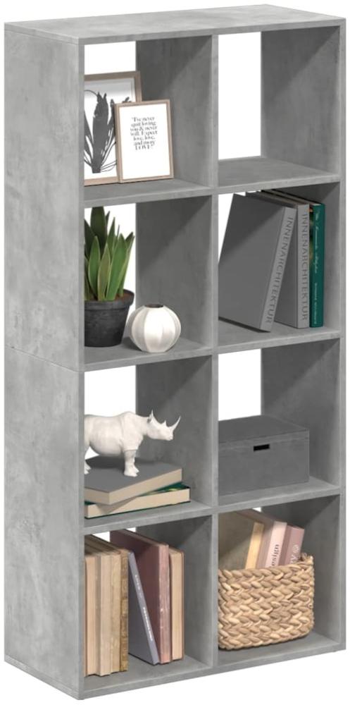 vidaXL Raumteiler-Bücherregal Betongrau 69,5x29x137,5 cm Holzwerkstoff 858024 Bild 1