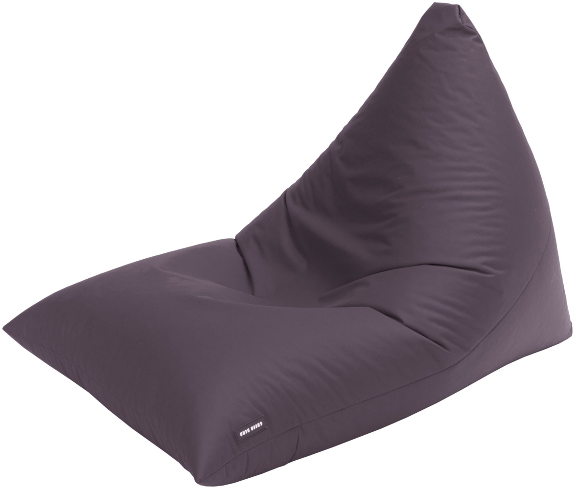 Green Bean® Sitzsack 'Triangle' 150x100x100cm mit 220 Liter EPS-Perlenfüllung - waschbarer Bezug - anthrazit Bild 1