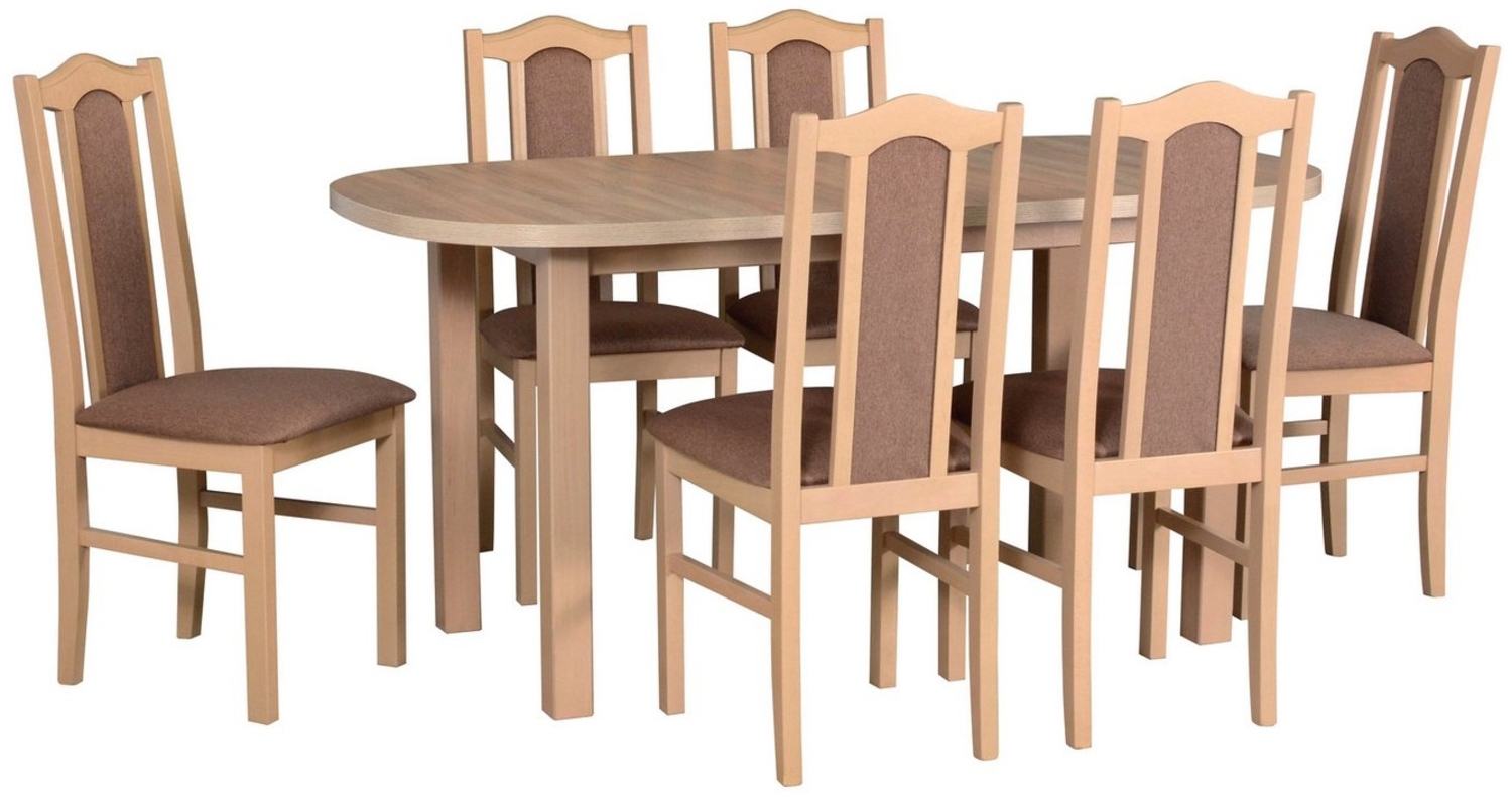 MOEBLO Essgruppe Esszimmergruppe - Beso 2 + Vendo 1, (Esszimmer Küche Tisch Stühle Stilvoll Hochwertig Funktional Elegant Essbereich Massivholz) Bild 1