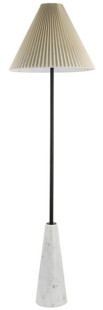 HOME DELUXE Stehlampe in Marmoroptik - Weiß Bild 1