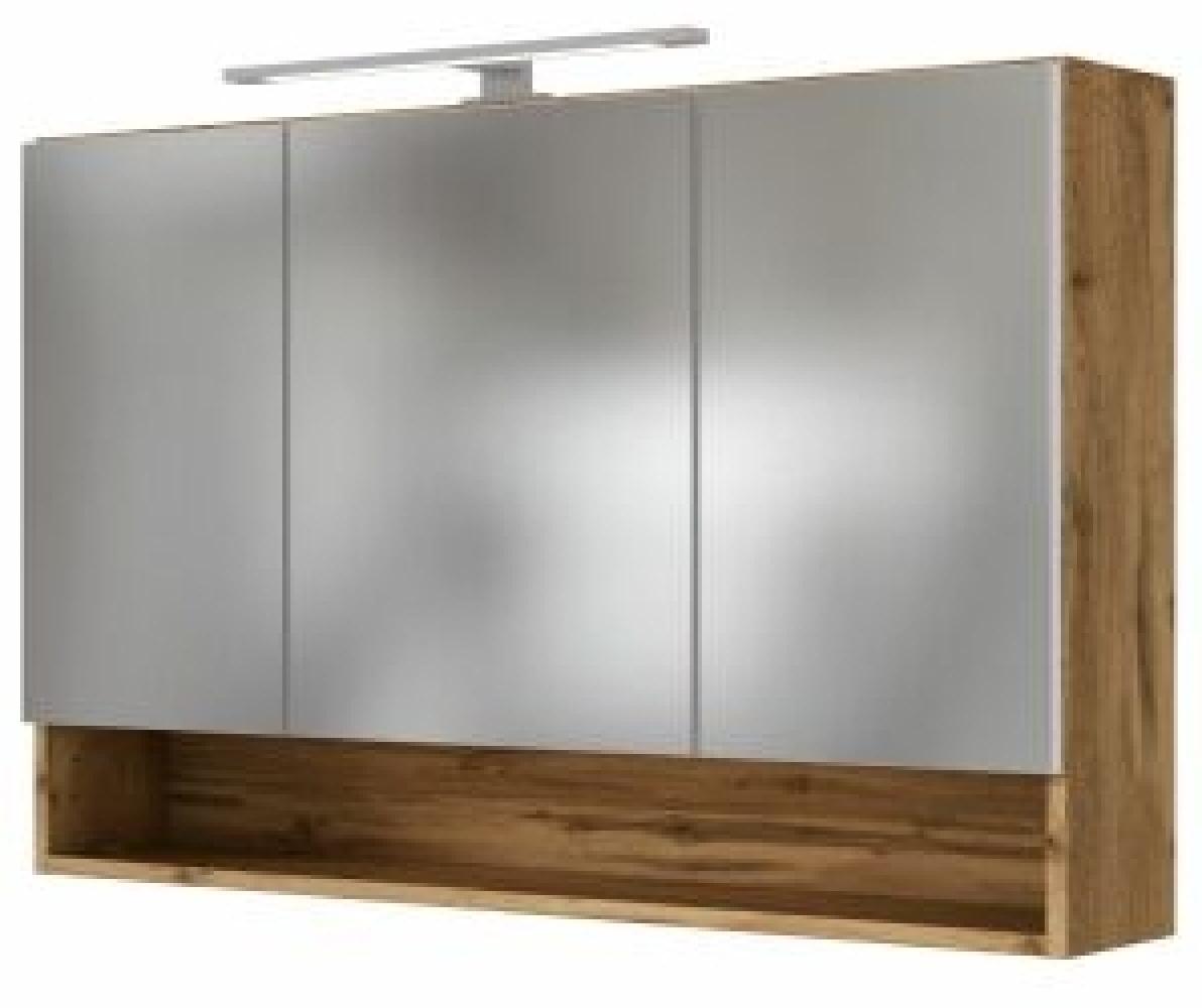 Held Livorno 3D Spiegelschrank 100 cm wotaneiche, BxHxT: 100x64x20 cm Bild 1