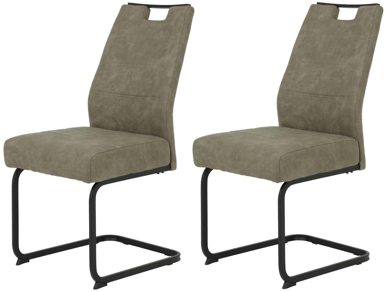 2er Set Stuhl Kerstin Schlamm - mit Komfortsitz Bild 1