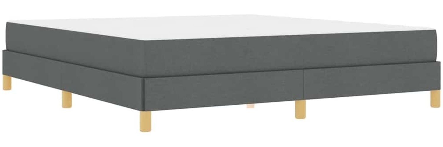 vidaXL Boxspringbett Dunkelgrau 180 x 200 cm Stoff 3398585 Bild 1