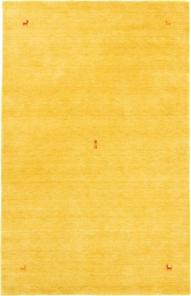 Morgenland Gabbeh Teppich - Indus - Sahara - rechteckig - 300 x 200 - Gold Bild 1