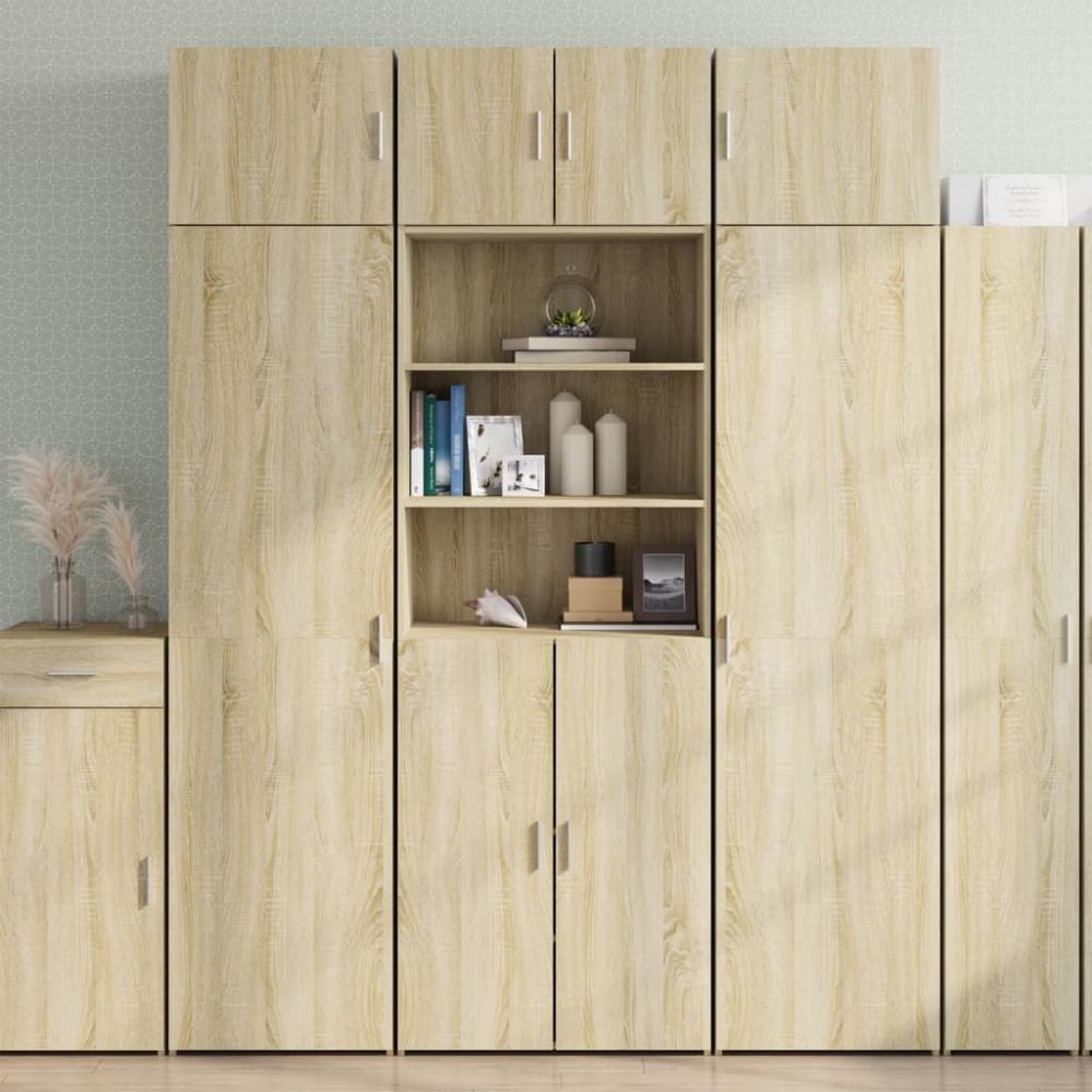 vidaXL Highboard Sonoma-Eiche 70x42,5x185 cm Holzwerkstoff 3281373 Bild 1