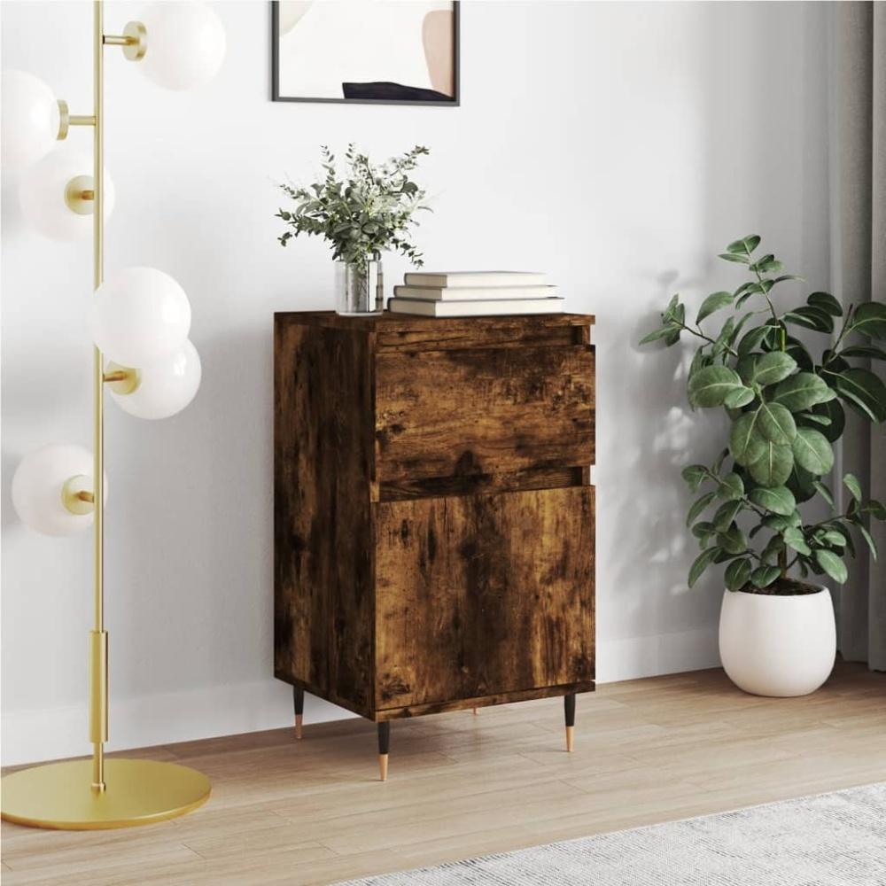 vidaXL Sideboard Räuchereiche 40x35x70 cm Holzwerkstoff 831142 Bild 1