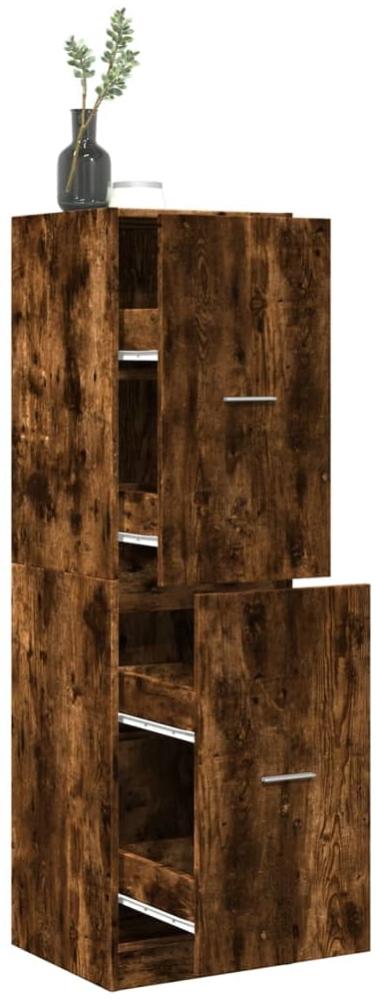 vidaXL Apothekerschrank Räuchereiche 40x41x144,5 cm Holzwerkstoff 3309640 Bild 1