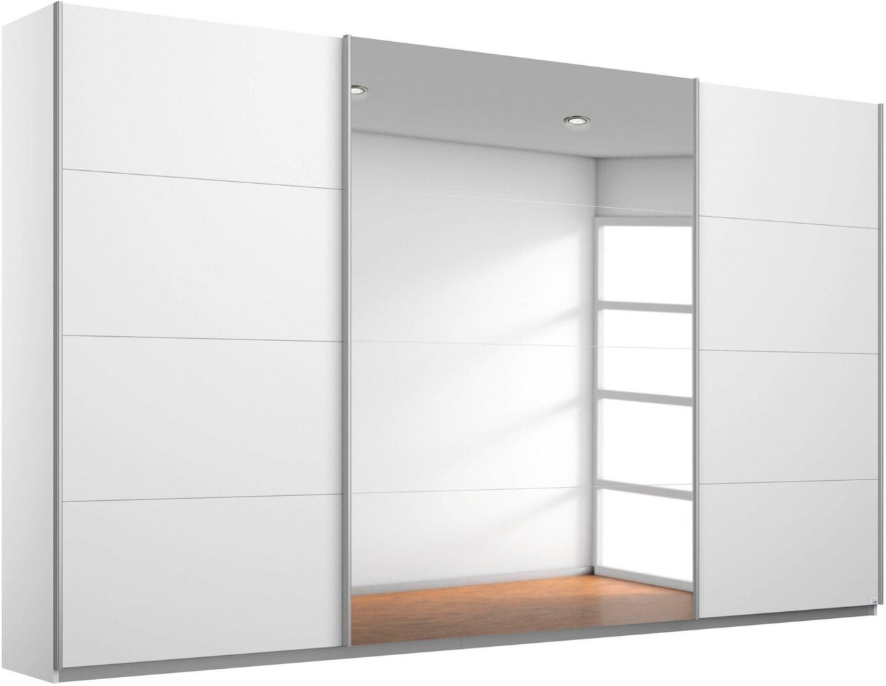 rauch Schwebetürenschrank Kleiderschrank Schrank Garderobe CORTONA inkl. Inneneinteilung, 2 Stoffboxen und zusätzlichen Einlegeböden MADE IN GERMANY Bild 1