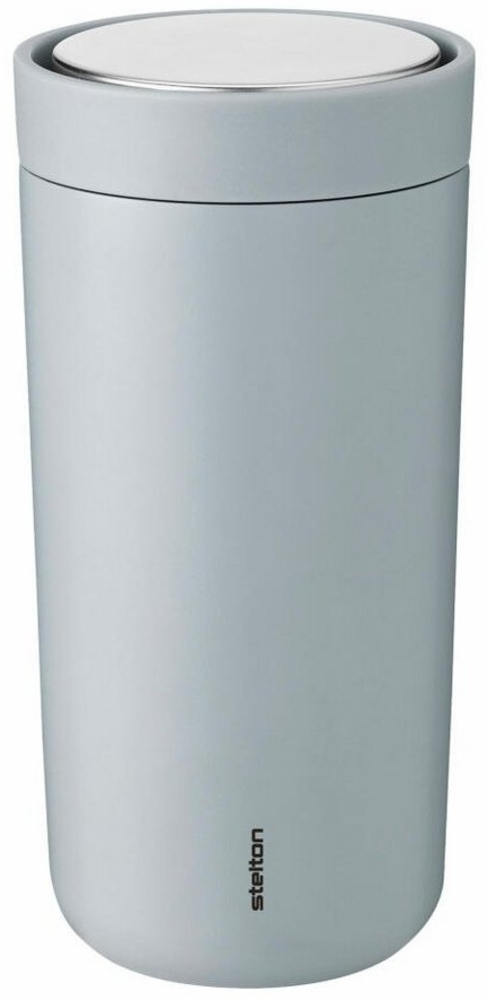 Stelton To Go Click Becher, Trinkbecher, Cup, Edelstahl, Kunststoff, Cloud, 400 ml, 685-27 Bild 1