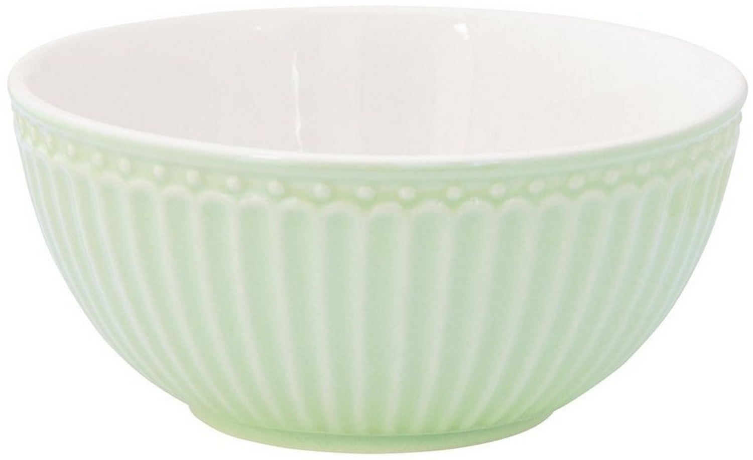 Greengate Schale Alice Müslischale pale green 14 cm, Stoneware, (Schüsseln & Schalen) Bild 1