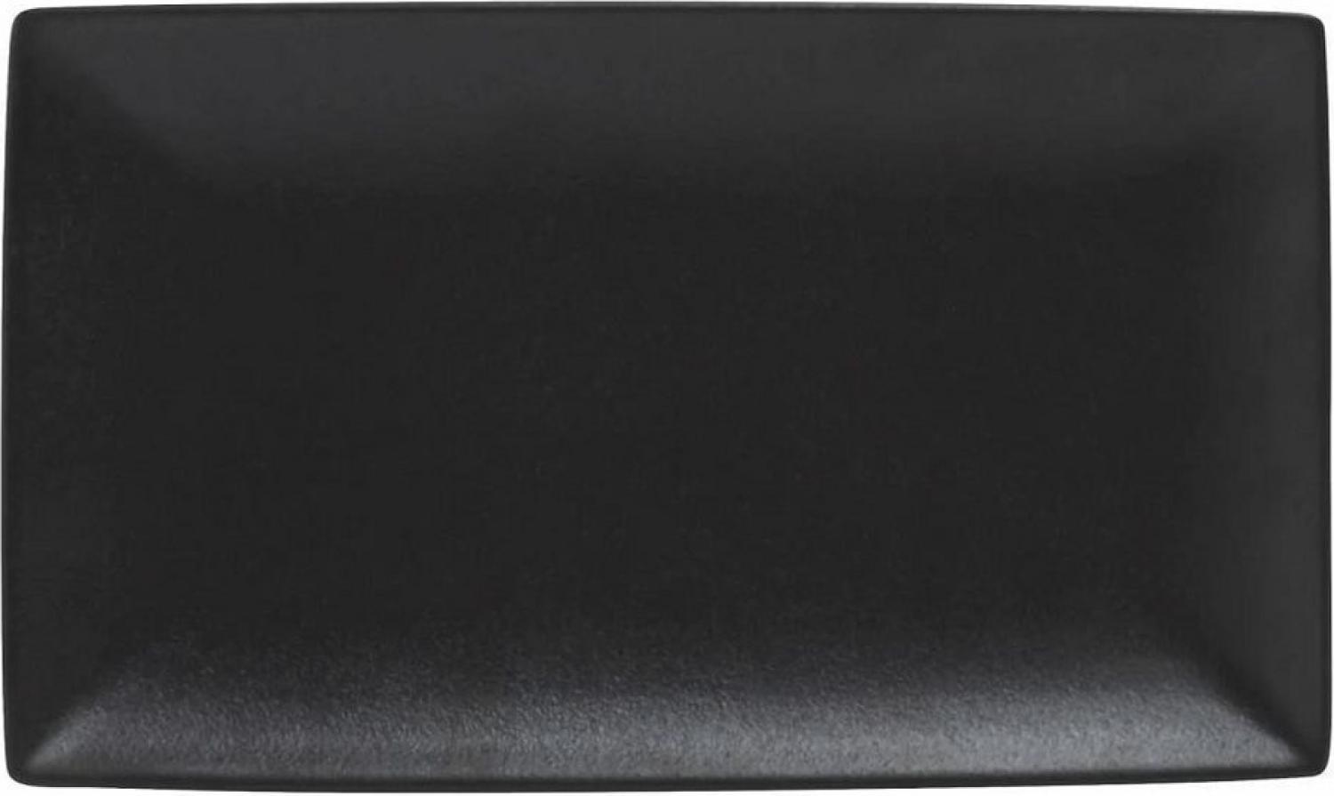 Maxwell & Williams AX0069 CAVIAR BLACK Platte 27,5 x 16 cm, Premium-Keramik Bild 1