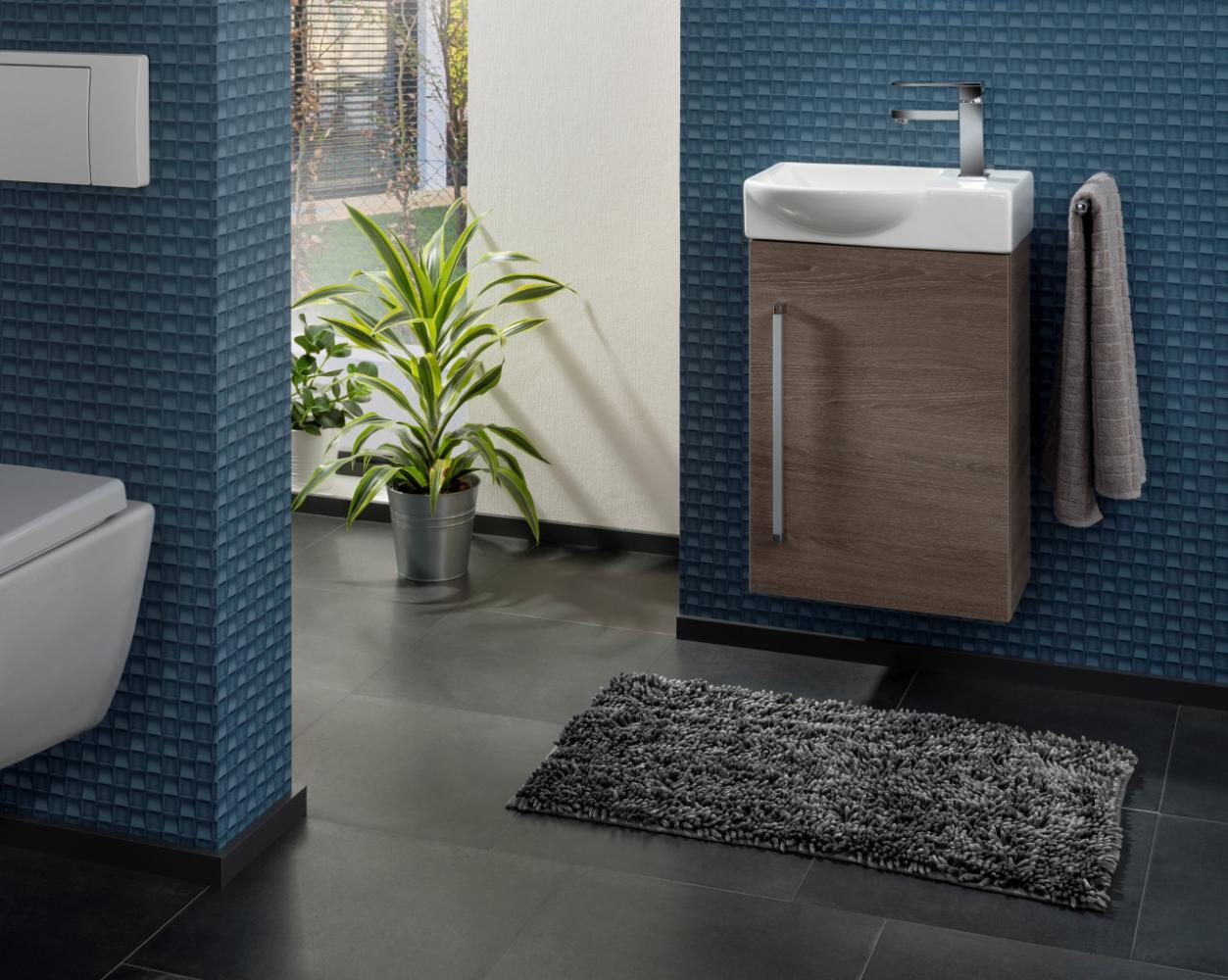 Lanzet K3 Gäste WC Set 45cm , Dunkelbraun, rechts Bild 1