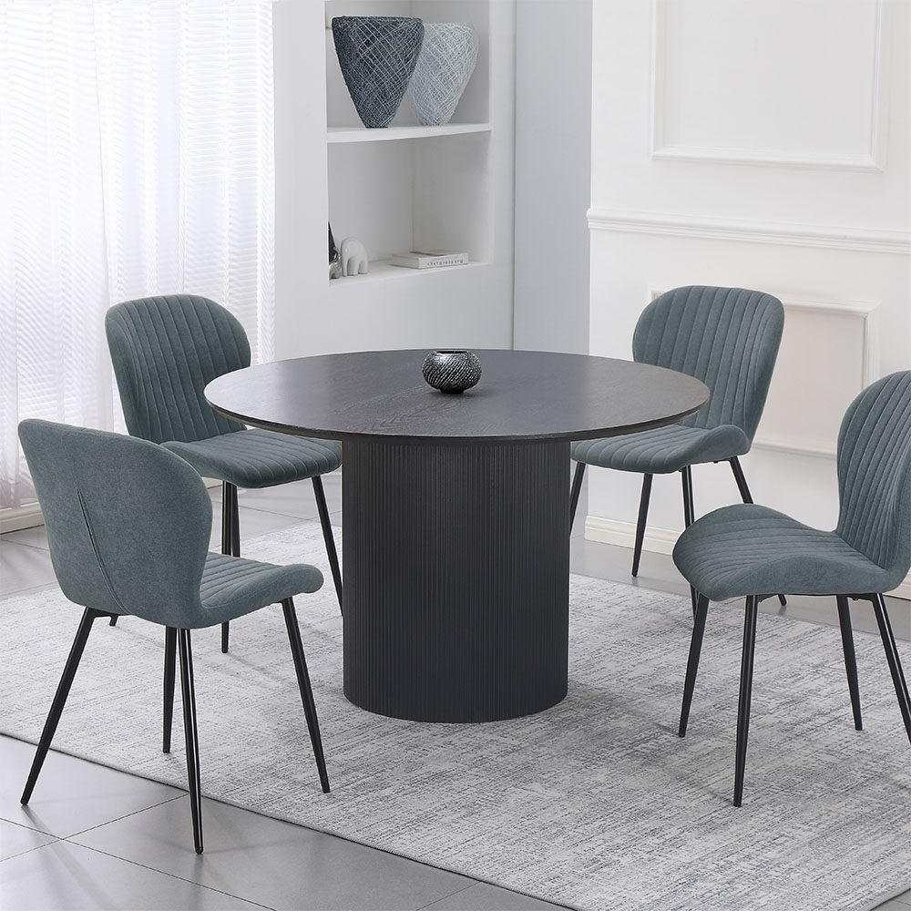 HOME DELUXE Esstisch Rund CAMILLO - Dark Oak Bild 1