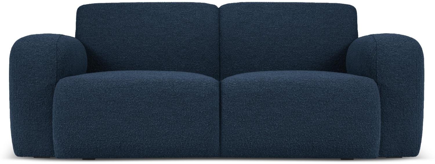 Micadoni Boucle Sofa Molino 2-Sitzer Boucle Dunkelblau Bild 1