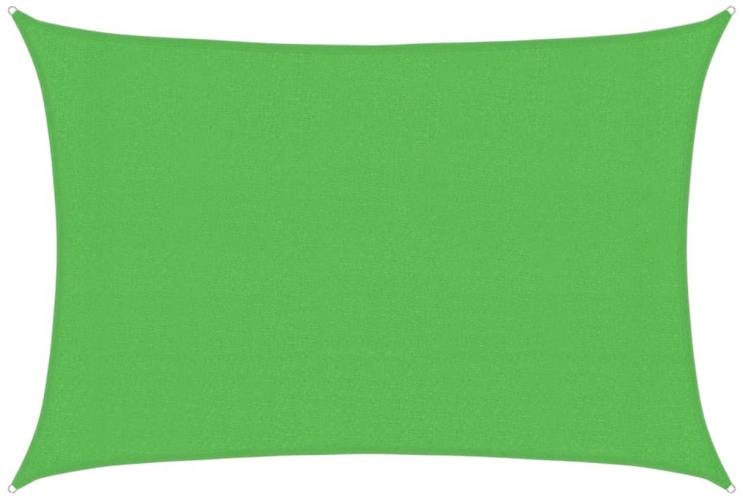vidaXL Sonnensegel 160 g/m² Hellgrün 3x4,5 m HDPE 311293 Bild 1