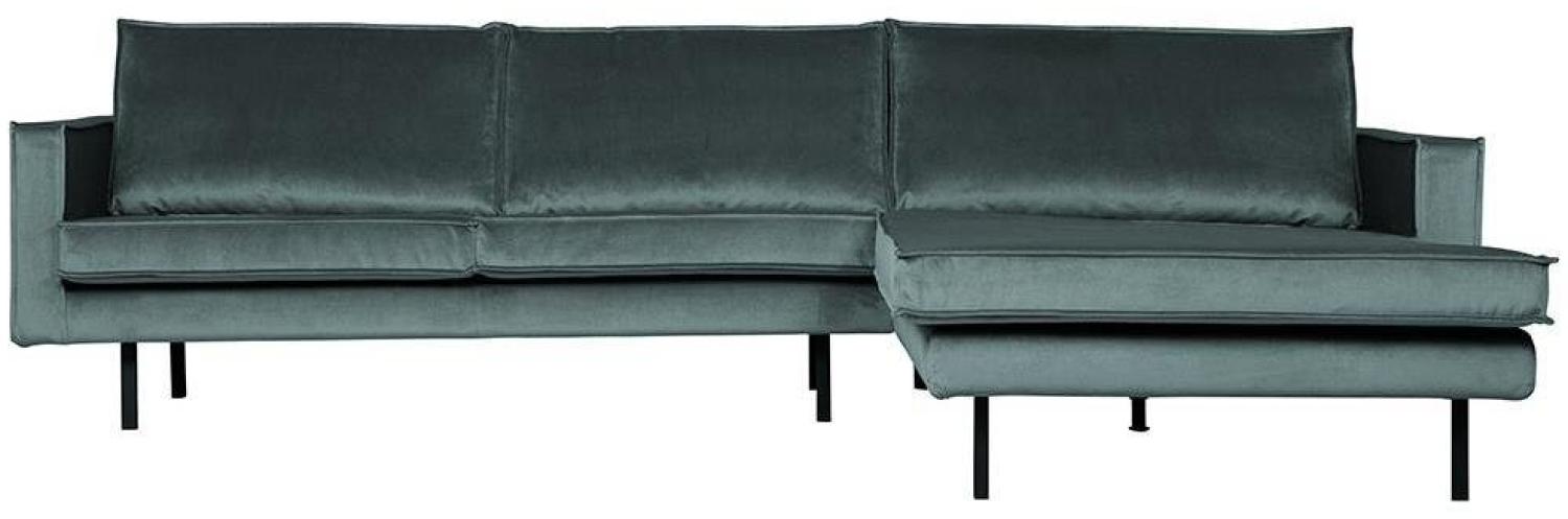 Ecksofa Rodeo Chaiselongue Samt, rechts Teal Bild 1