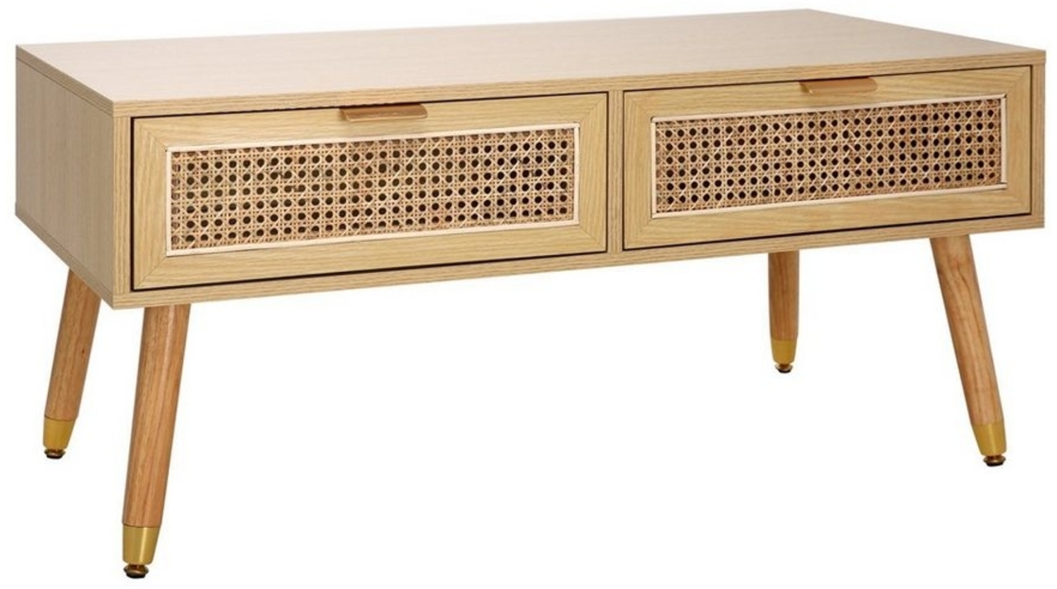 riess-ambiente Couchtisch VIENNA 100cm natur (Einzelartikel, 1-St), Wohnzimmer · MDF · Metall · Wiener Geflecht · Retro Design Bild 1