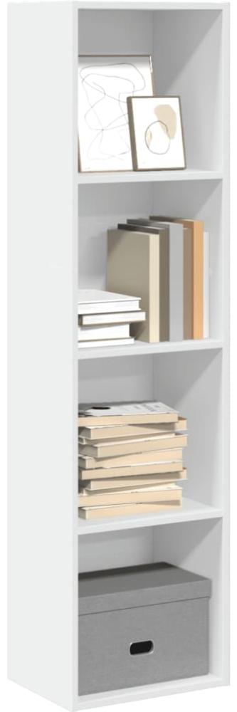 vidaXL Bücherregal Weiß 40x30x152 cm Holzwerkstoff 857876 Bild 1