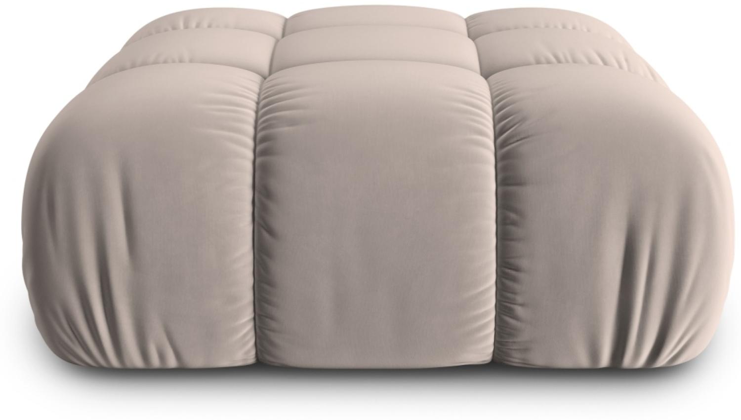 Micadoni Hocker Bellis Samtstoff Beige Bild 1