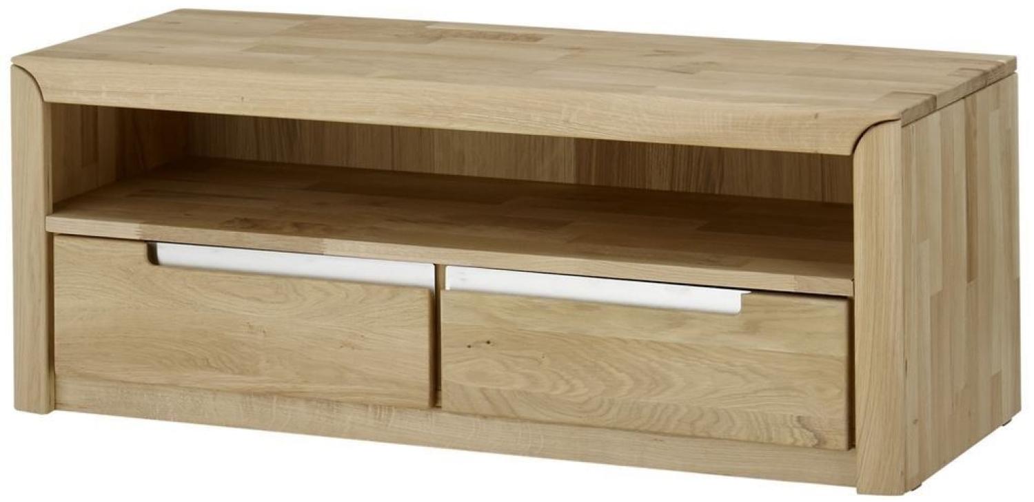 Wohnzimmereinrichtung Massivholz Ianka Wohnzimmer komplett 4-tlg. Wildeiche Bianco geölt 90069 Bild 1