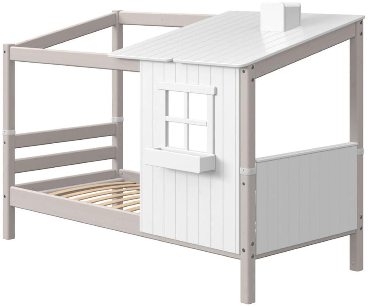 Flexa 'MyHouse' 1/2 in 90x190 cm grau/lackweiß Bild 1