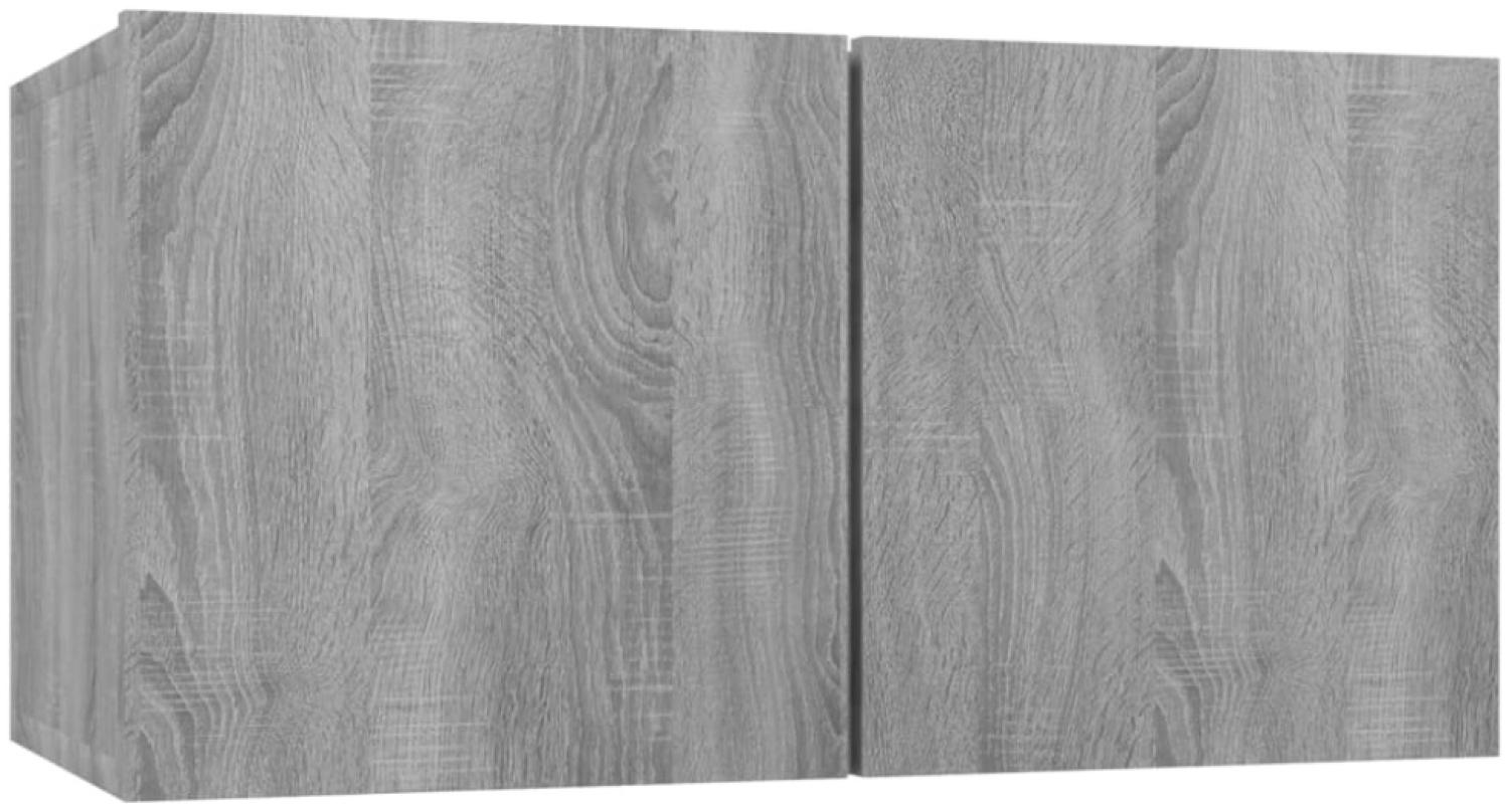 vidaXL TV-Wandschrank Grau Sonoma 60x30x30 cm Holzwerkstoff 815870 Bild 1