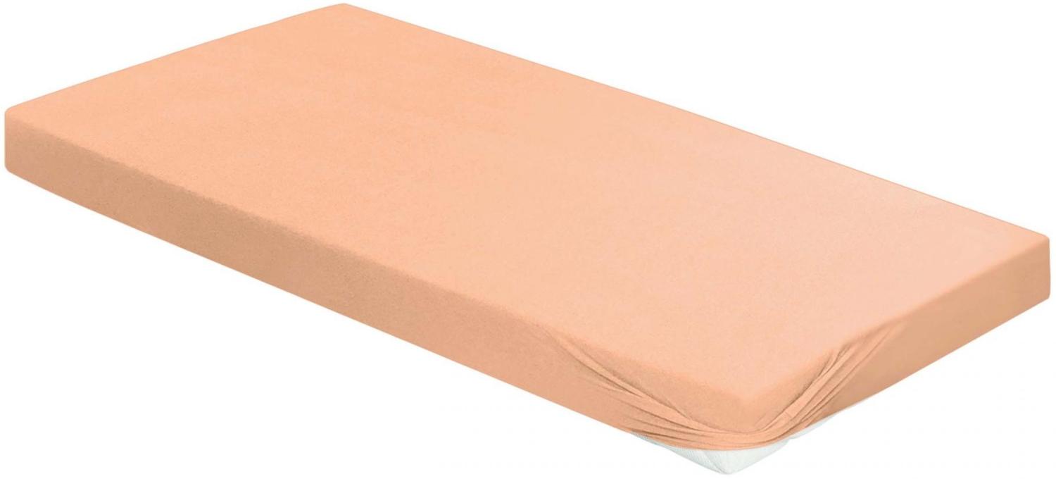 Irisette Frottier-Stretch Betttuch Orion 0009 apricot 150 x 200 cm 9-50 apricot Bild 1