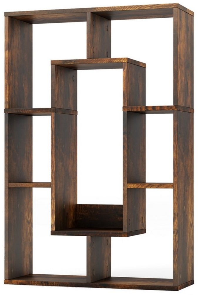 COSTWAY Bücherregal, Standregal mit 7 Fächern & Kippschutz, 60x20x90cm Bild 1