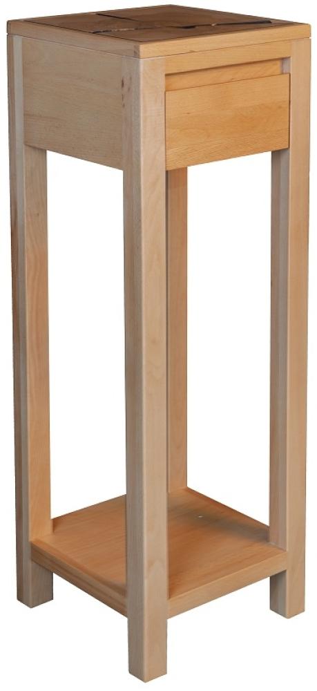 Blumensäule 30x90 cm 'Danzig II' Kernbuche massiv Bild 1