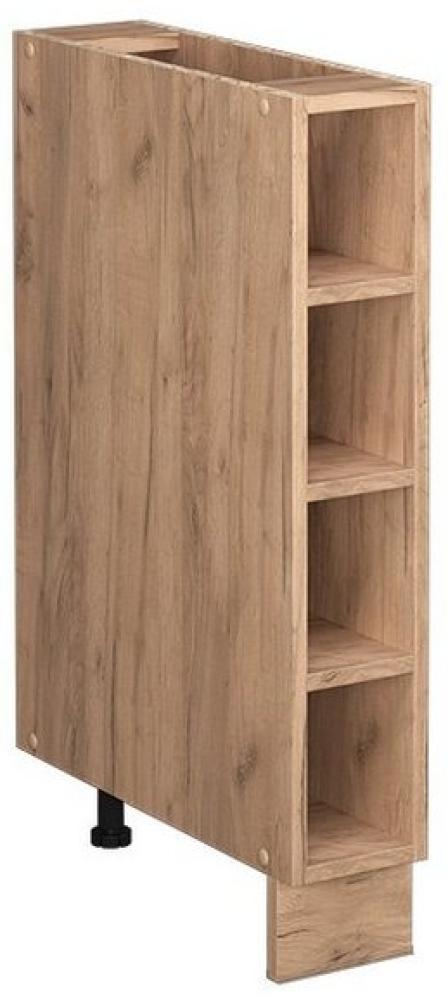 Vicco Küchenschrank Küchenmöbel Fame-Line modern Küche Einbauküche Küchenzeile Blende Unterschrank Hochschrank Hängeschrank (Eiche ohne Front, Regalunterschrank 15 cm) Bild 1