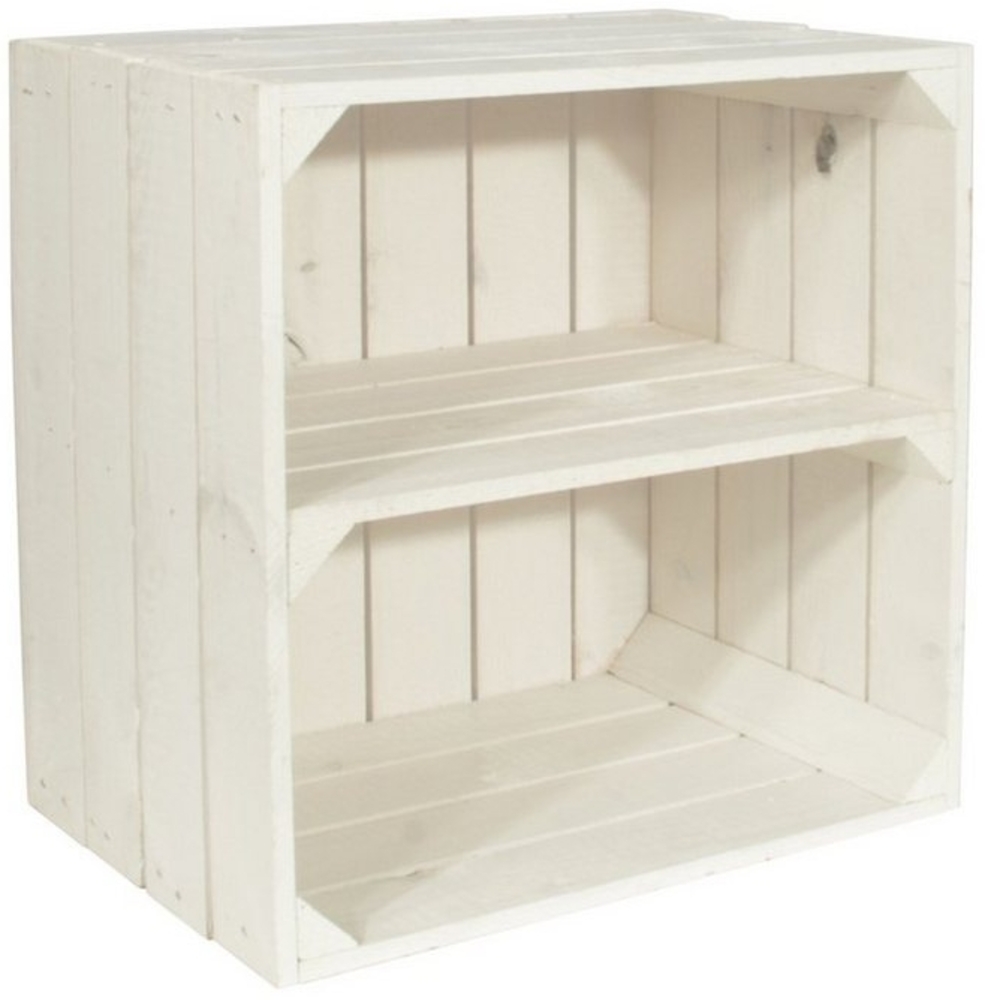 CHICCIE Weinregal Wino Flaschenregal aus Holz Weiß 1x Regal, 1-tlg. Bild 1