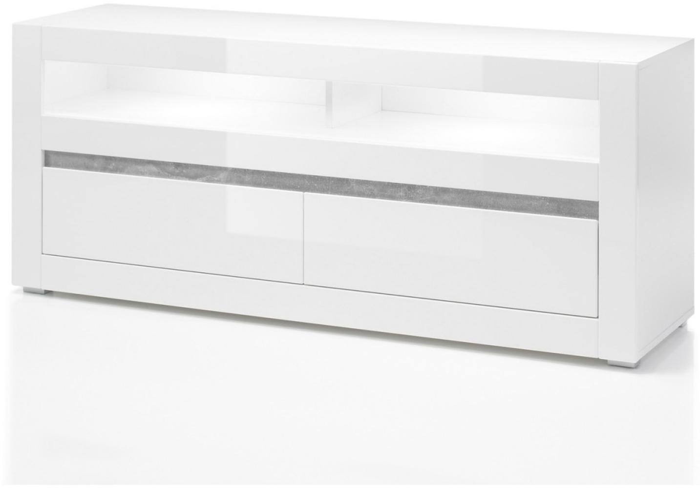 Lowboard Carat - Weiß Hochglanz Bild 1