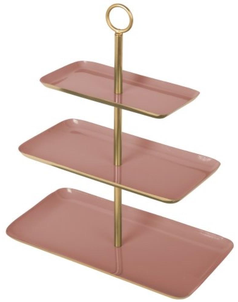 Present Time Etagere Festive Eisen Emailliert Faded Pink (3-stufig) PT3993PI Bild 1