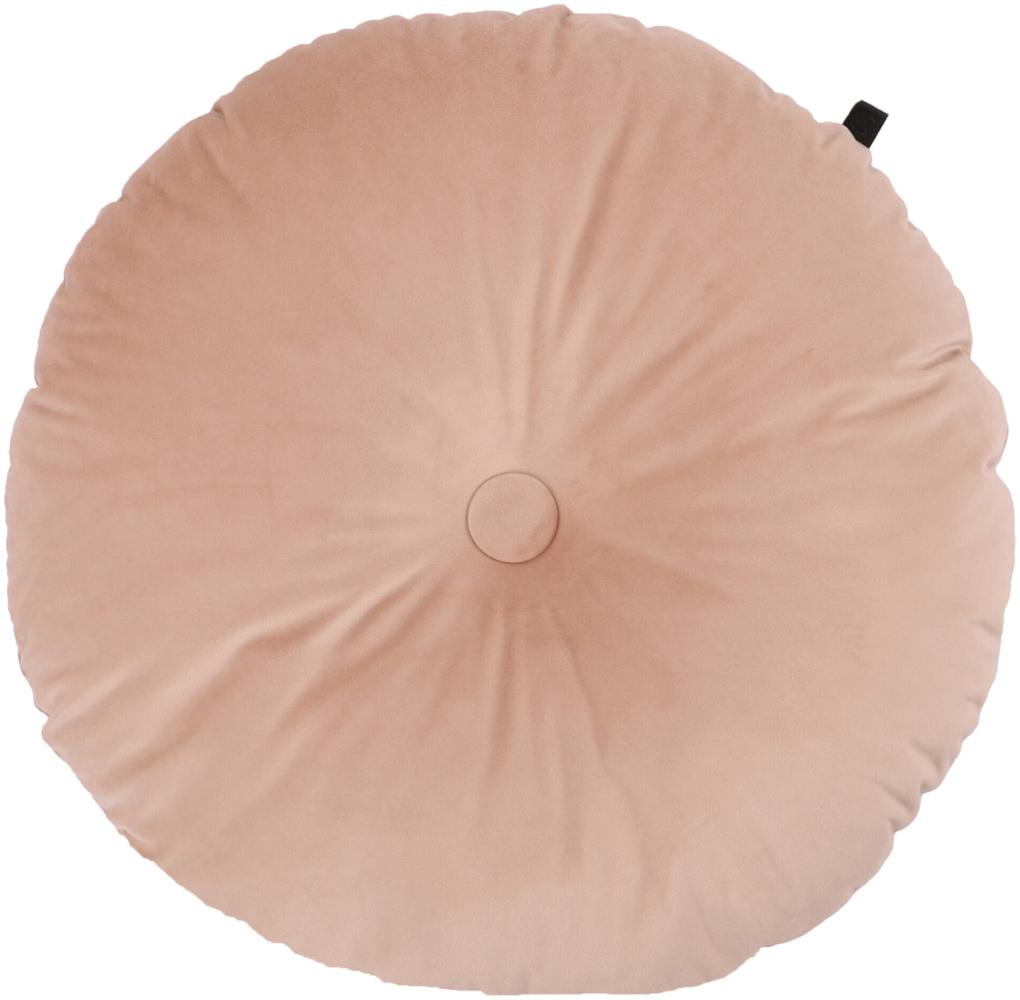 Overseas Enzo Round Samtkissen, Rose Dust, Durchmesser 55 cm Bild 1