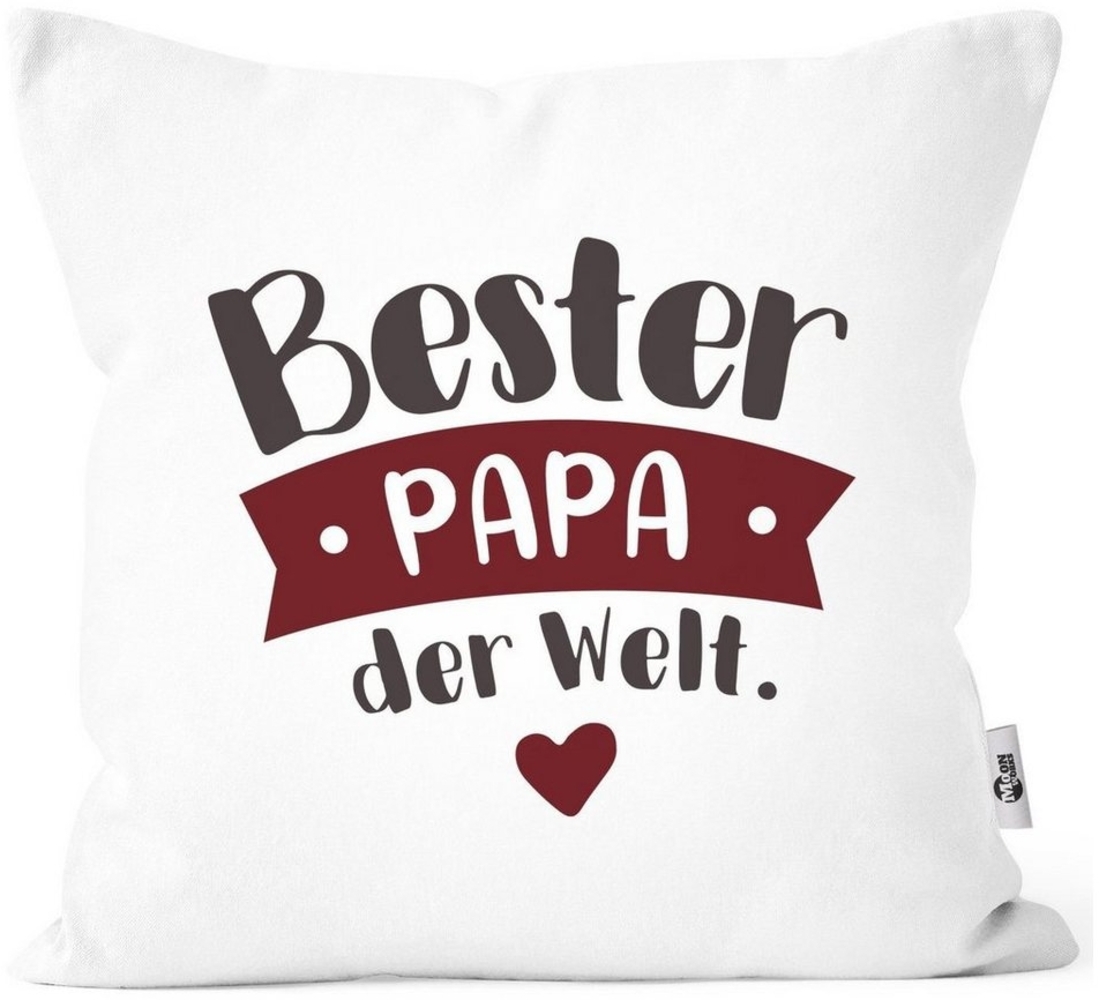 MoonWorks Dekokissen Kissenbezug Beste/r Mama/Papa der Welt Geschenk Mama Papa Geburtstag Weihnachten Danke sagen Moonworks® Bild 1