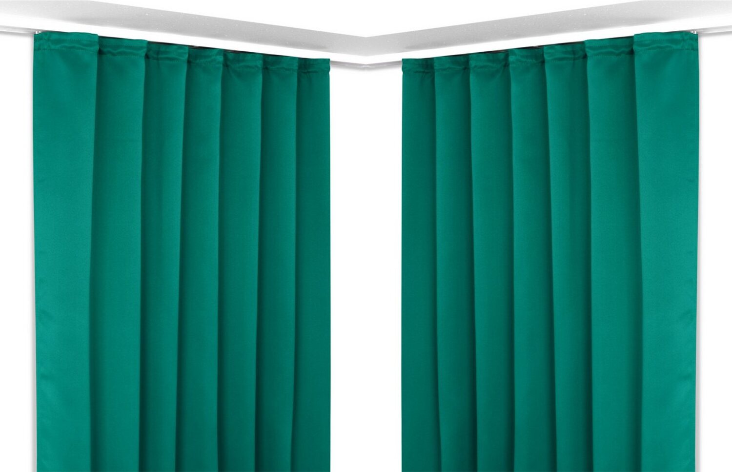 Beautex Verdunkelungsvorhang 2er Set Verdunkelungsgardine mit U-Band, Blackout Vorhang abdunkelnd, Kräuselband (2 St), verdunkelnd Bild 1