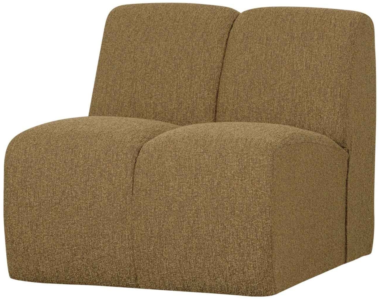 Modulsofa Mojo Boucle Einzel-Element, Gelb/Braun Bild 1