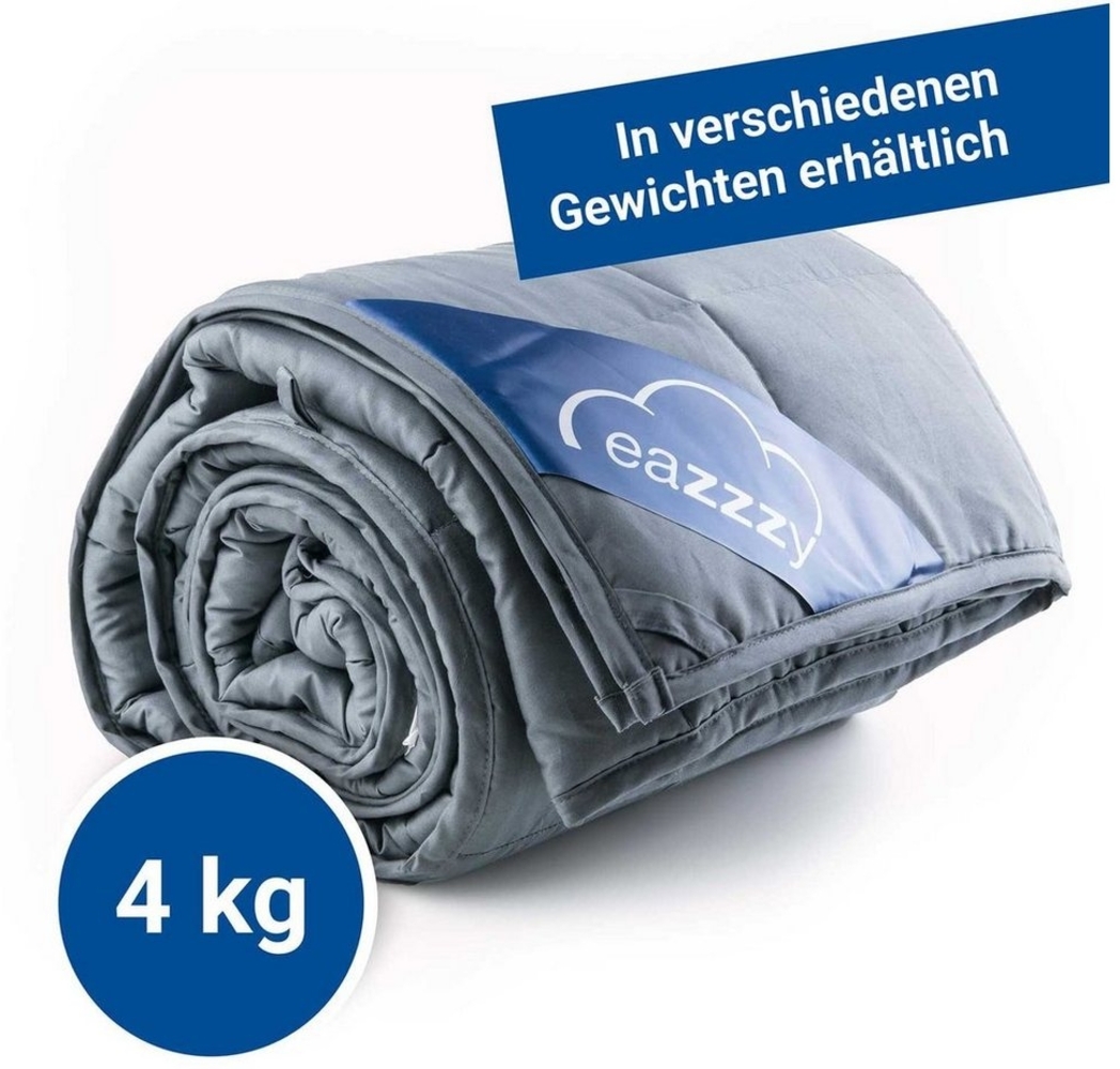 Genius Gewichtsdecke Eazzzy Therapiedecke, Füllung: Vlies, atmungsaktive Microfasern und Glasperlen, Bezug: 100% Baumwolle, Hochwertige Qualität des Materials, atmungsaktiv, hautfreundlich Bild 1