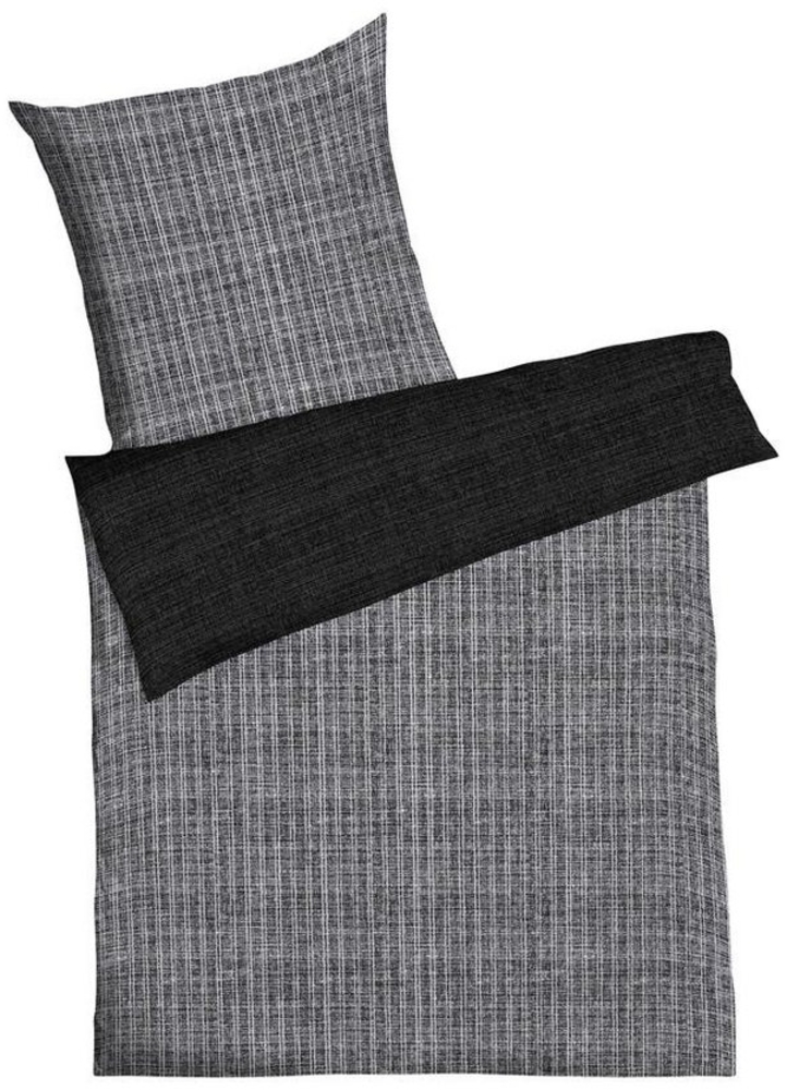 Kaeppel Wendebettwäsche Eternity Combo Bettwäsche, Satin mit seidigem Glanz, Streifen-Design, Mako-Satin, 3 teilig Bild 1