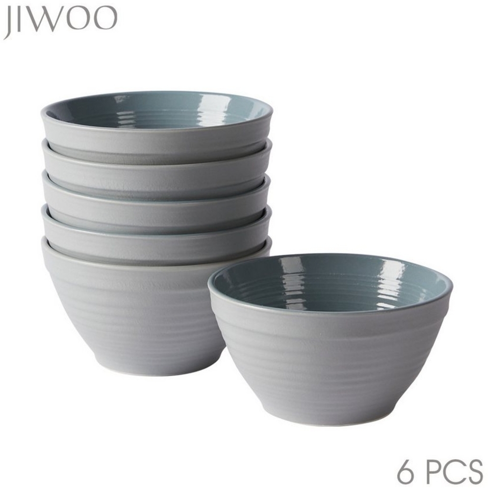 JIWOO Schüssel 6er,Ø12cm,Dessertschale,Servierschüssel,Obstschale,Müslischale, Hochwertiges Keramik, (6er-set, 6-tlg), rutschfest und langlebig,Mikrowellen-und spülmaschinenfest,Ø12cm Bild 1